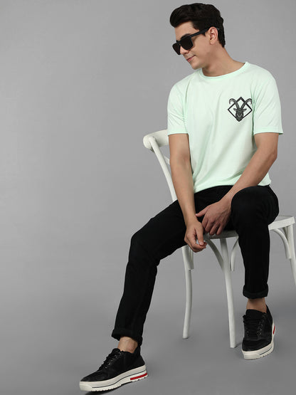 Danny Ibex - Printed Men's Tshirt - Aqua Green