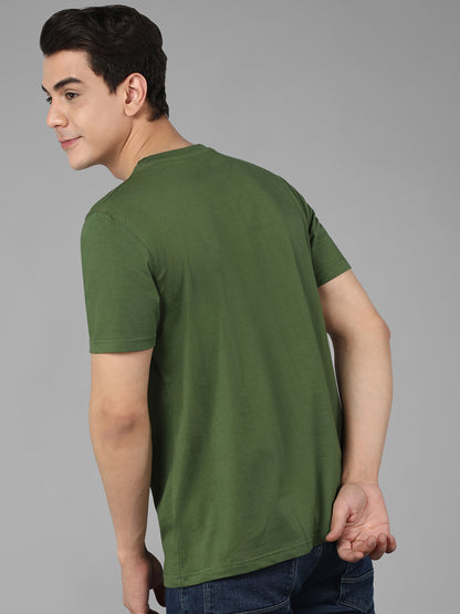 Tom's Alive - Printed Men's Tshirt - Dry Olive Green