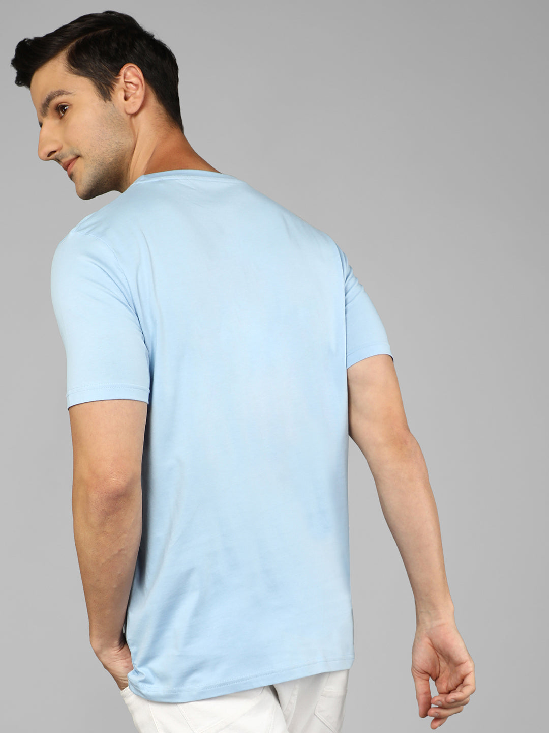 Joe Wick - Solid Men's T-Shirt - Ice Blue