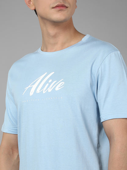 Tom's Alive - Printed Men's Tshirt - Ice Blue