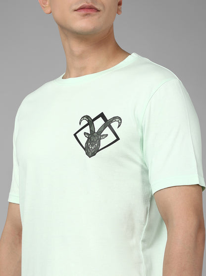 Danny Ibex - Printed Men's Tshirt - Aqua Green