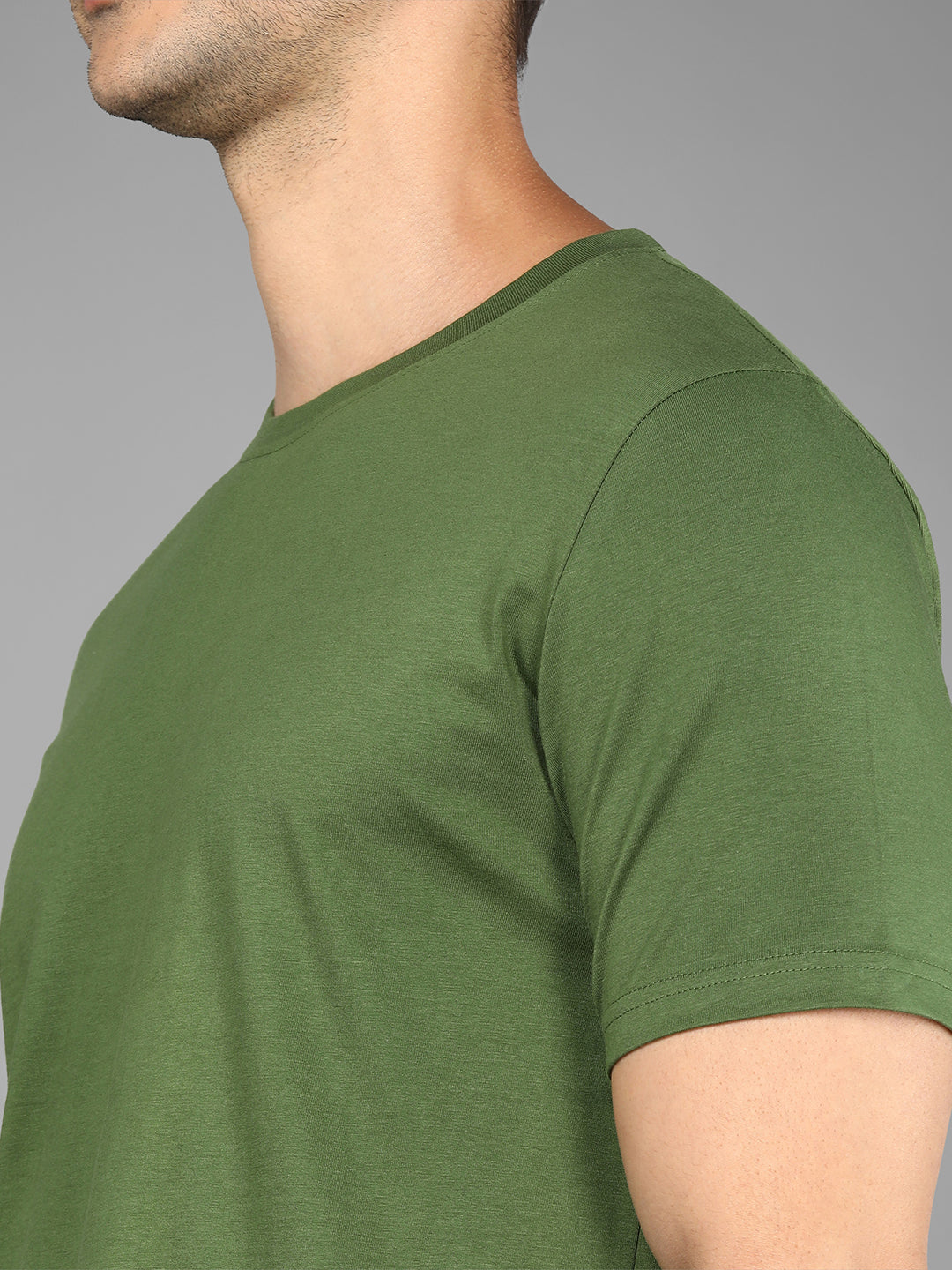 Joe Wick - Solid Men's T-Shirt - Dry Olive Green