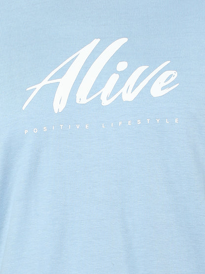 Tom's Alive - Printed Men's Tshirt - Ice Blue