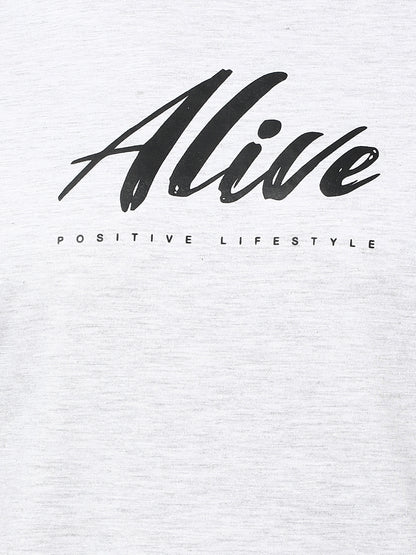 Tom's Alive - Printed Men's Tshirt - Cool Grey Melange